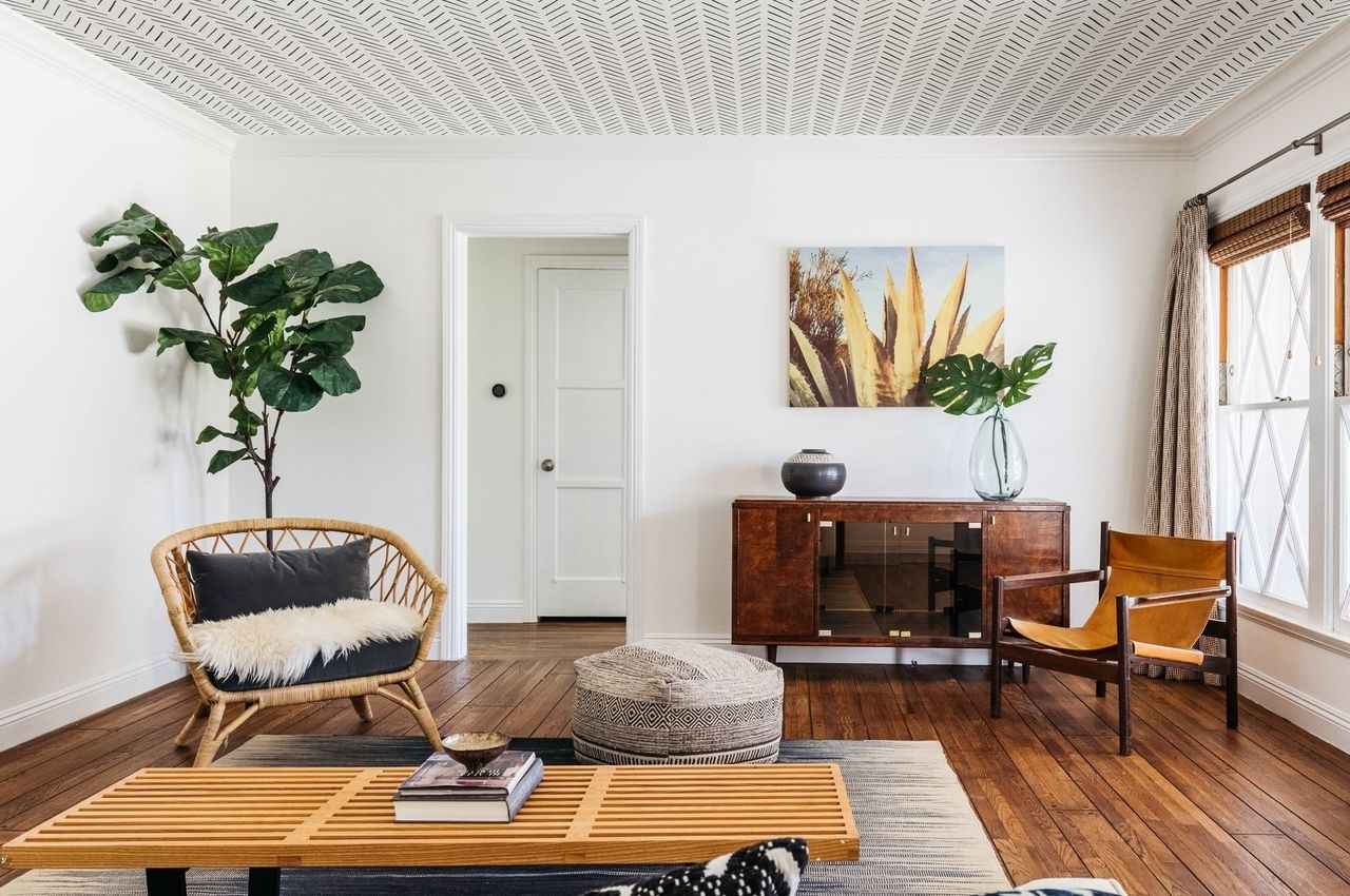 10 Superb Budget-Friendly Ceiling Design Ideas 9 WALLPAPER CEILING DESIGN
