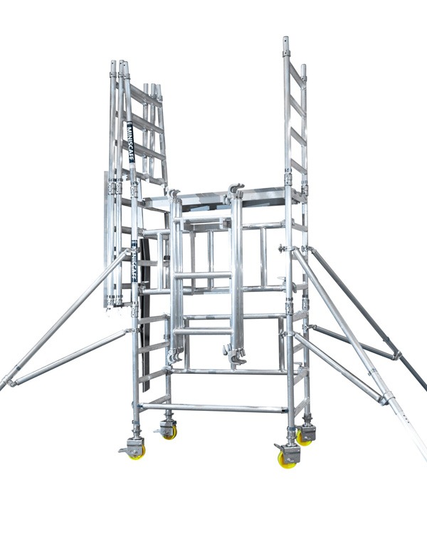 LEWIS Miniscaff Solo scaffold tower partly assembled