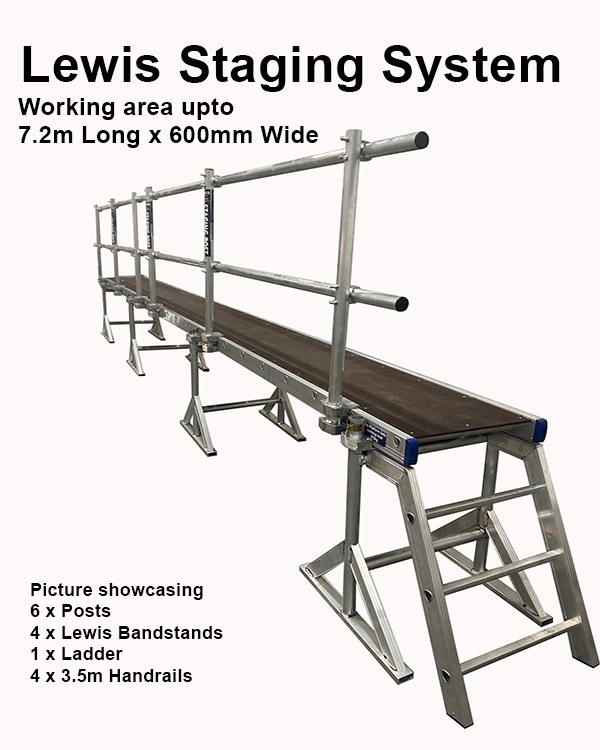 LEWIS staging and bandstand system assembled