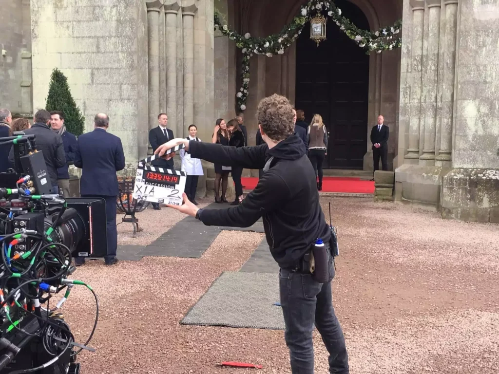 Scaffold Towers Herefordshire: LEWIS Goes To Enchanting Eastnor Castle, A Top BBC Film Location 3 Eastnor Castle Succession Filming behind the scenes