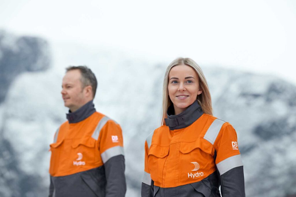 Our Supplier Hydro Is Redefining the Role of Aluminium in a Net-Zero Economy 5 Hydro Workers at Hydros primary aluminium plant in Ardal Norway