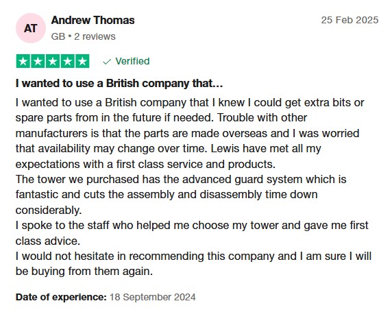 8 Excellent LEWIS Access Product Quality Reviews 3 lewis access british made