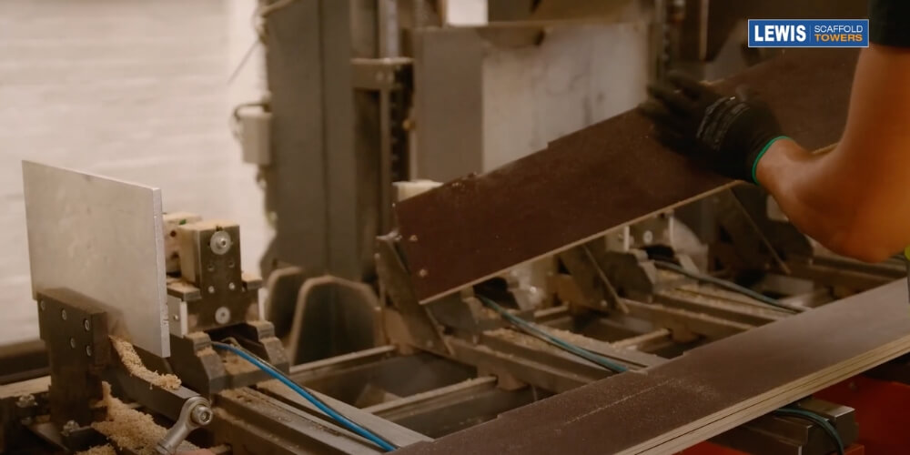 Folding Toe-board - How It’s Made 10 end product with slit holes 7