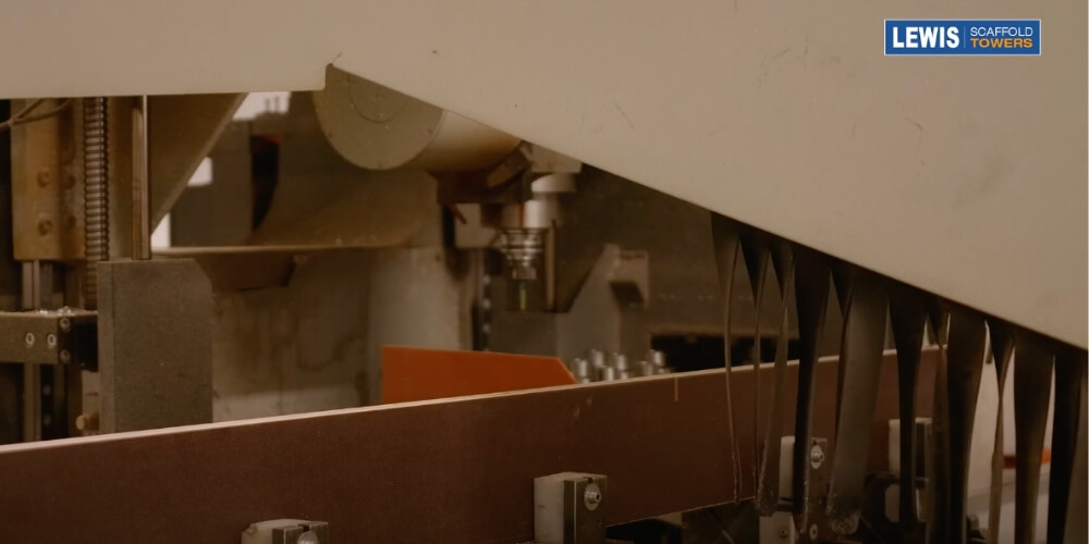 Folding Toe-board - How It’s Made 7 turret picking up cutter 4